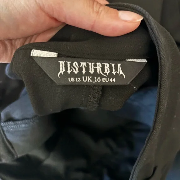 Disturbia-Vanitas Thorn Embroidered Tapered Trousers - Picture 2 of 4